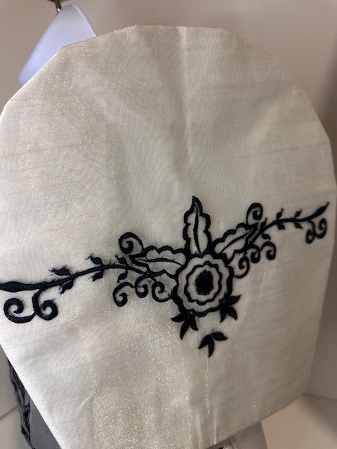 Filipiniana Bolero, Filipino Wedding, Maria Clara, Imelda, Mestiza, Black Embroidered Flowers