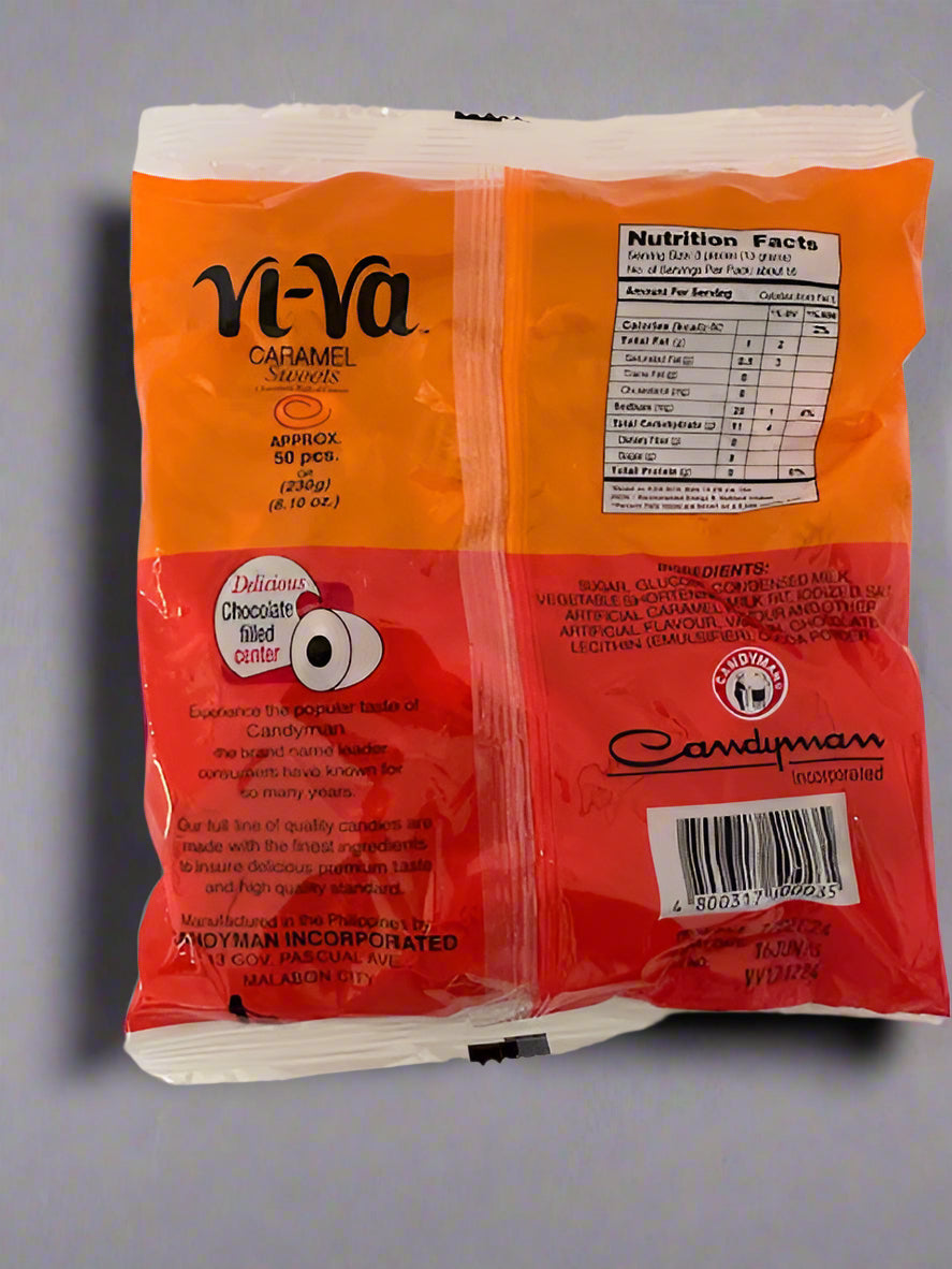 Vi-Va Caramel Sweets Candy, 230g (8.1oz), 50 pcs