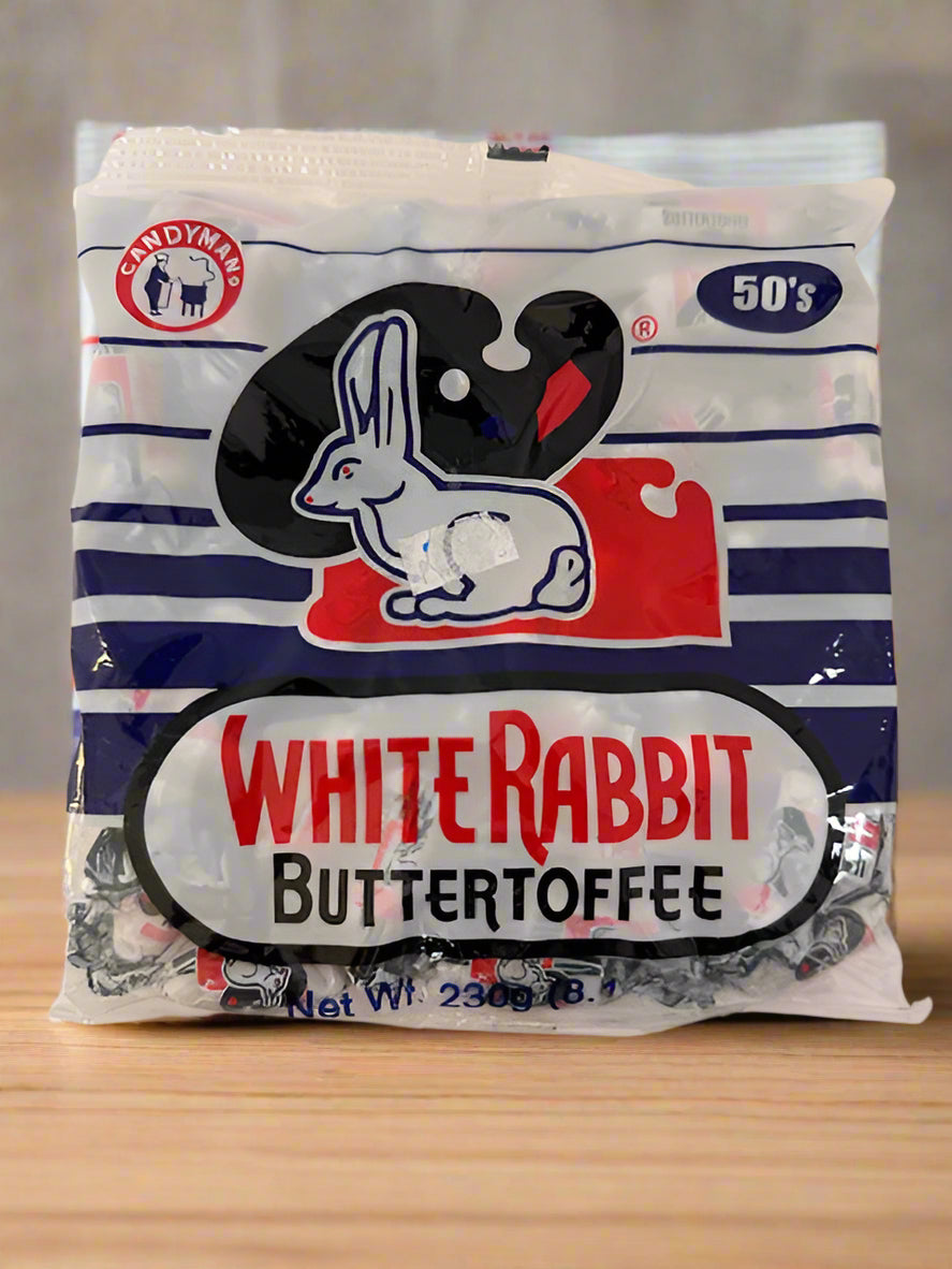 White Rabbit Butter Toffee Candy, 230g (8.1oz), approx 50 pcs