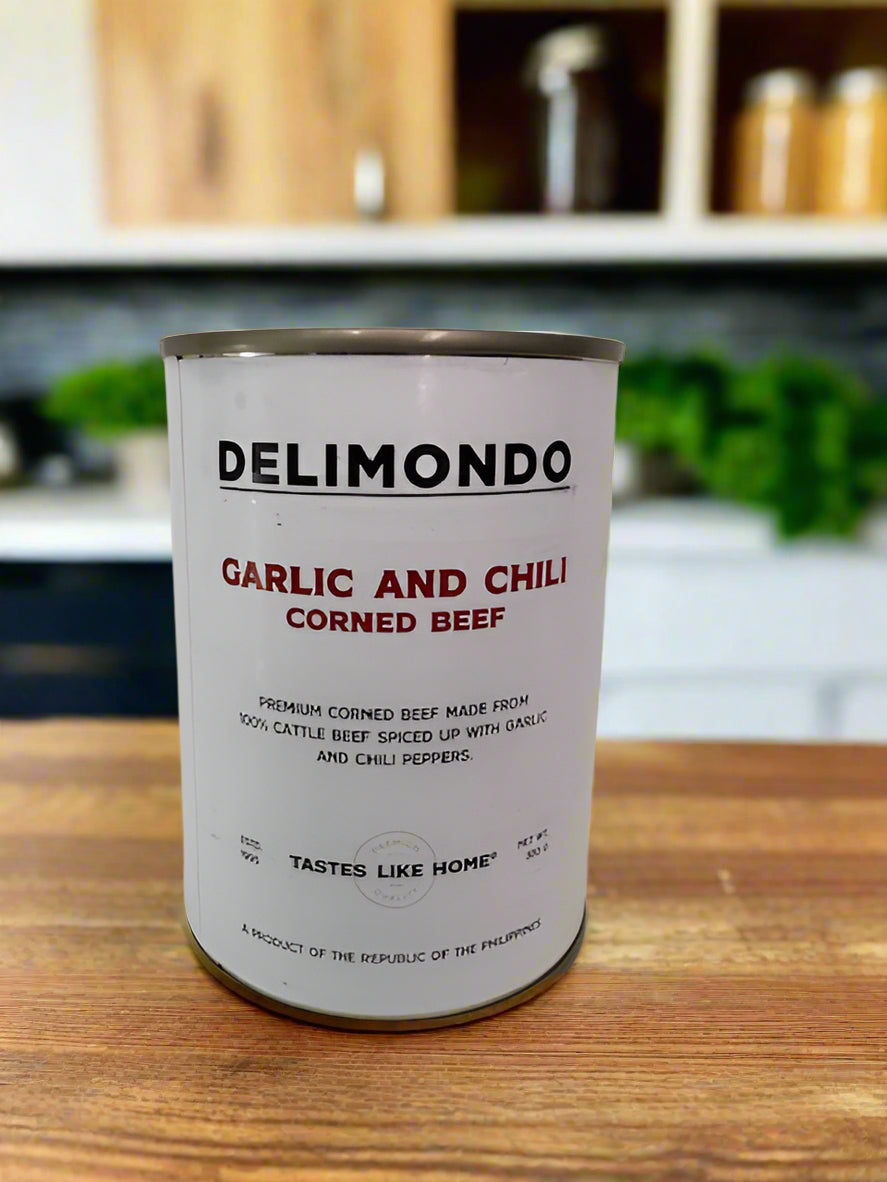 Delimondo Corned Beef - Garlic and Chili, 380g