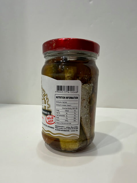 Zaragoza Spanish Style Sardines in Olive Oil, Mild Hot, 220g