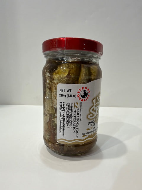 Zaragoza Spanish Style Sardines in Olive Oil, Mild Hot, 220g