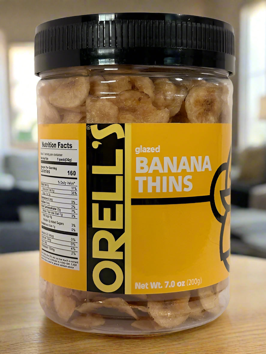 ORELL's Glazed Banana Thins, 7.0oz (200g)