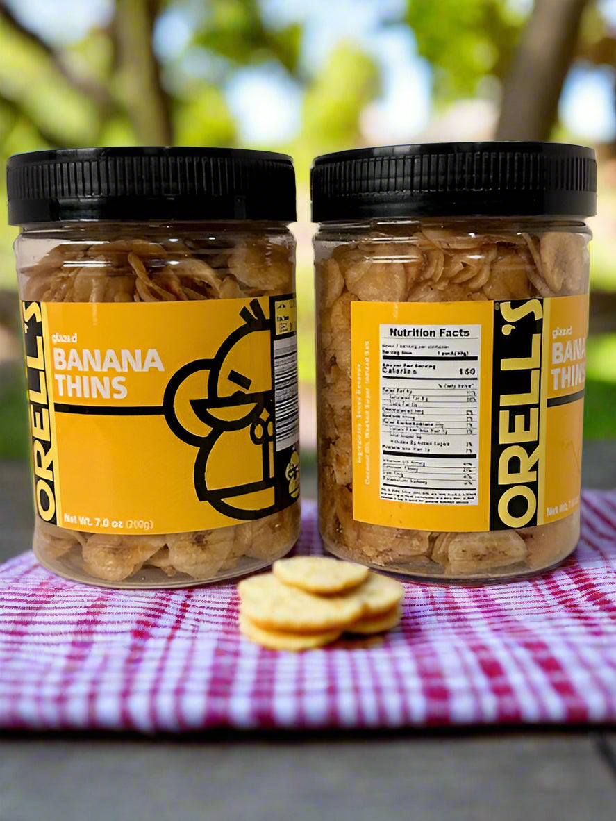 ORELL's Glazed Banana Thins, 7.0oz (200g)