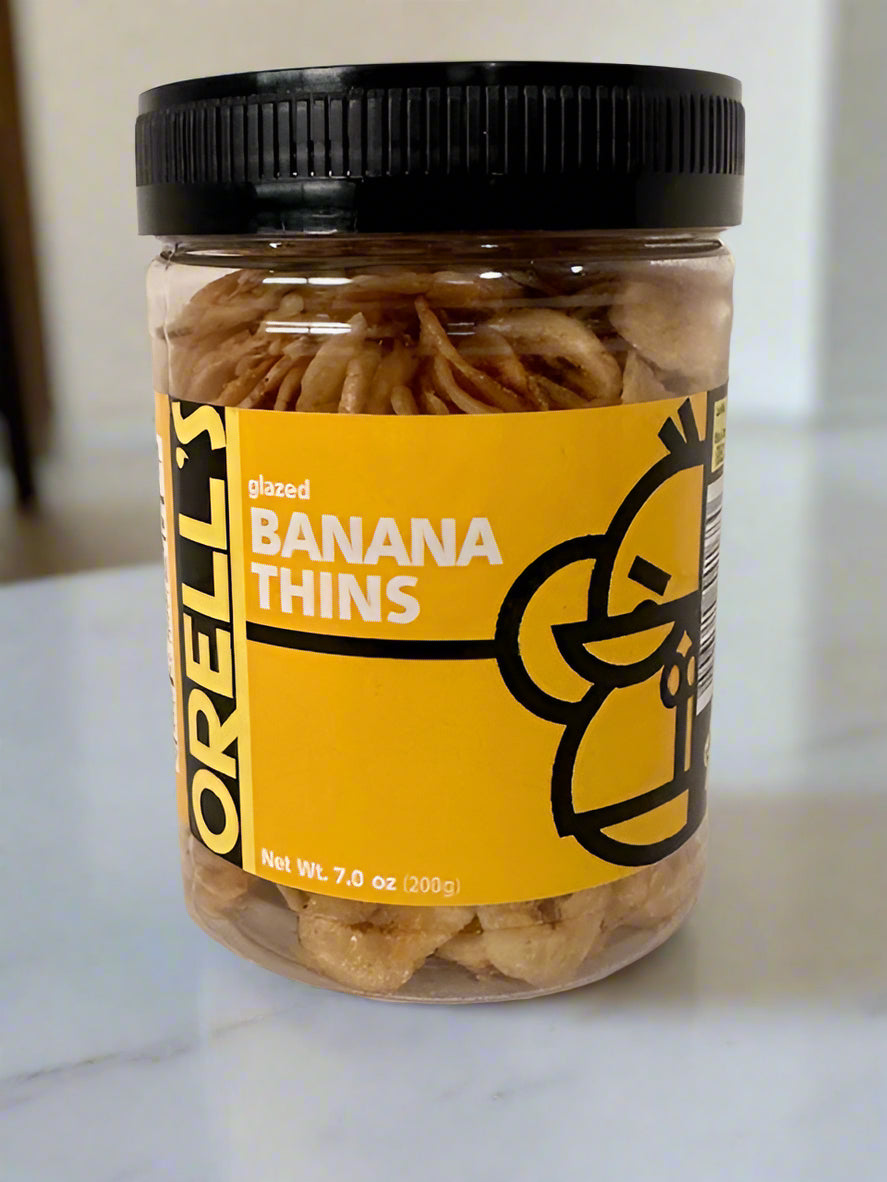 ORELL's Glazed Banana Thins, 7.0oz (200g)