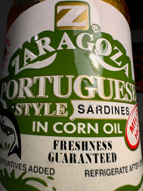Zaragoza Portuguese Style Sardines in Corn Oil, Mild Hot, 220g
