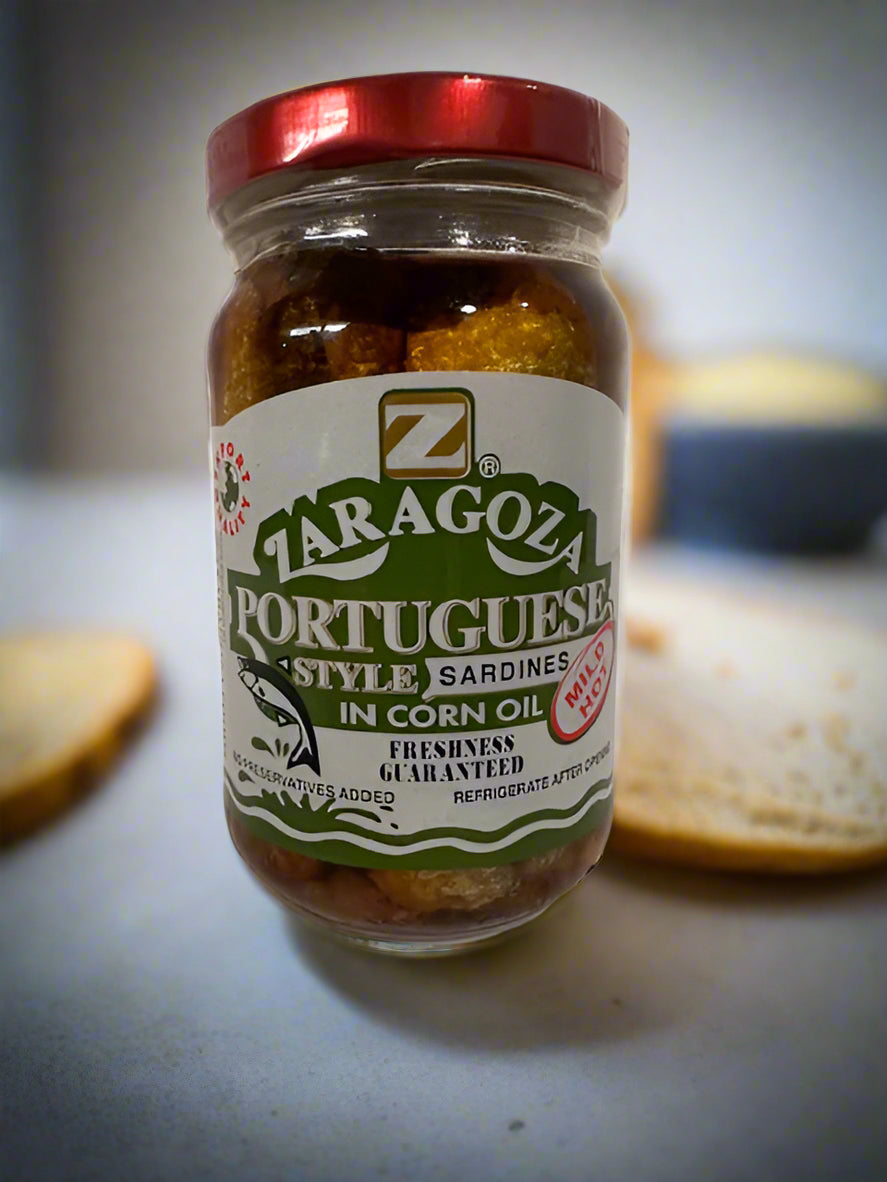 Zaragoza Portuguese Style Sardines in Corn Oil, Mild Hot, 220g