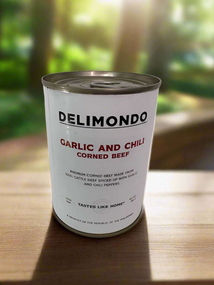 Delimondo Corned Beef - Garlic and Chili, 380g